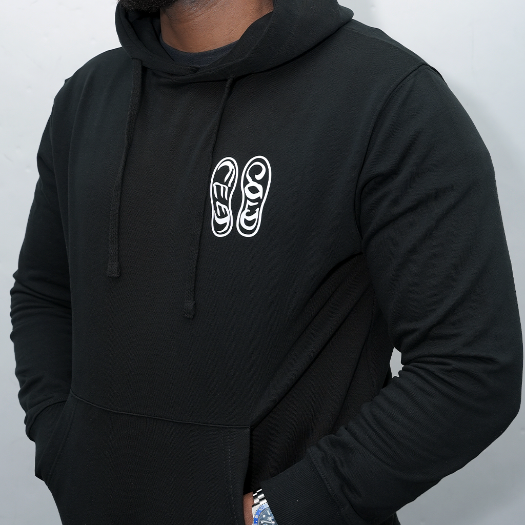 COLD FEET BLACK HOODIE