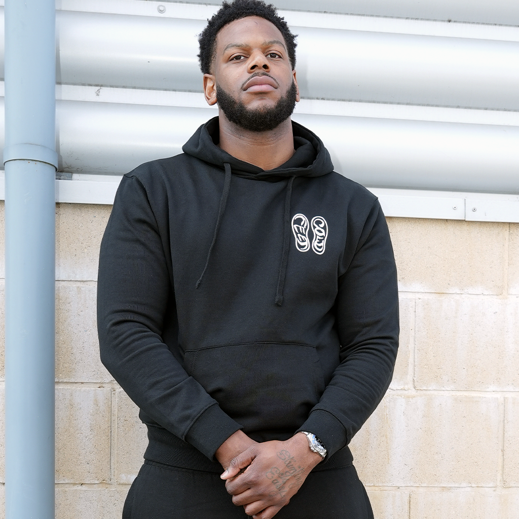 COLD FEET BLACK HOODIE